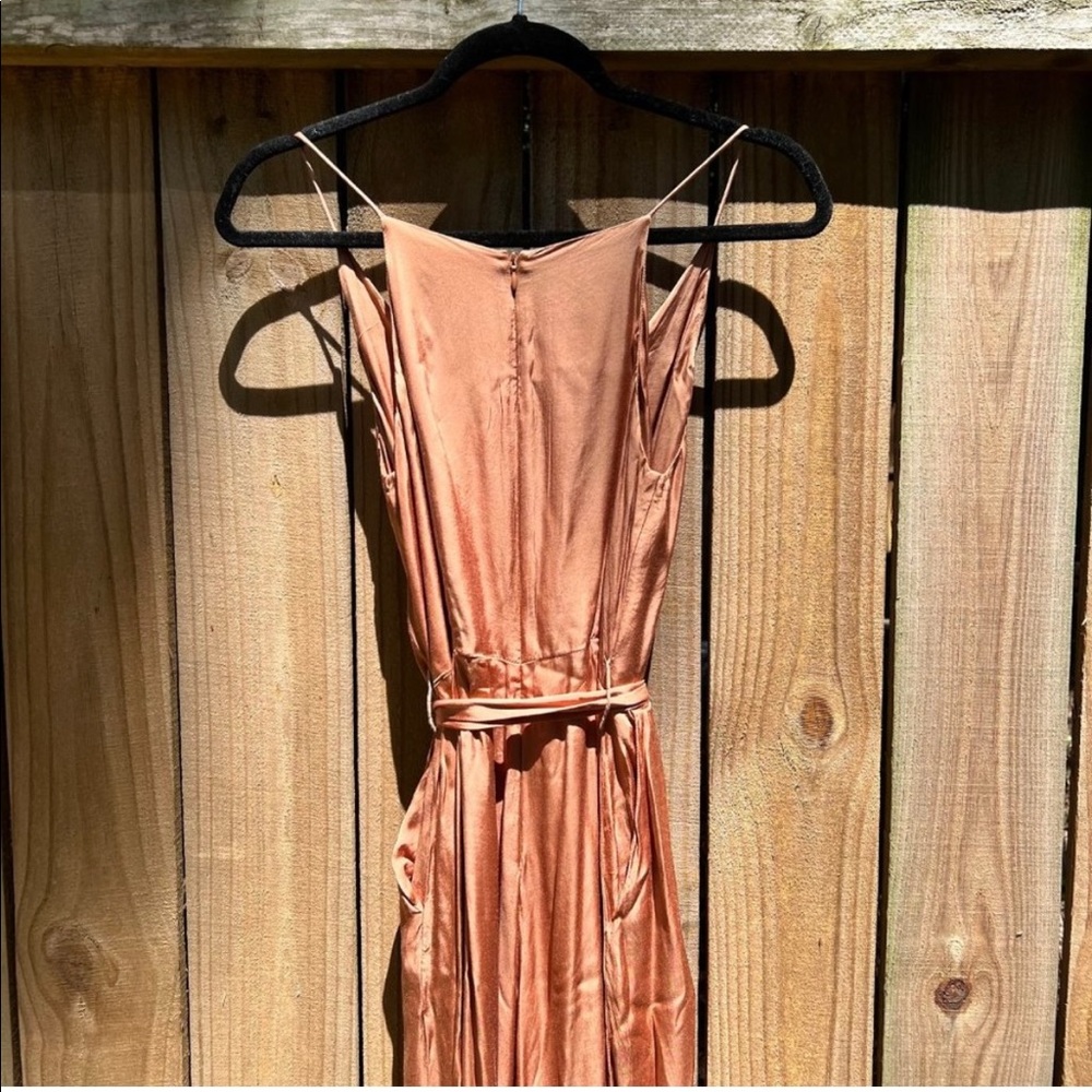 Free people satin jumpsuit size small